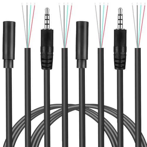 8 cables de extensión de audio Jack 3.5mm macho-hembra 1m
