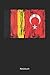 Produktbild Deutschland und Türkei: Punktraster Notizbuch / Tagebuch | 15,24 x 22,86 cm (ca. DIN A5) | 120 Seiten