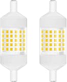【Alta reproducción cromática】 CRI > 80, la bombilla LED regulable R7S de 78 mm tiene 1000 lúmenes, 78 piezas 2835 SMD de alto brillo, proporciona colores naturales fuertes, lo que creará una sensación de comodidad y relajación.