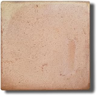 5 m² Rustic Square Cooked Clay Tiles for Flooring - Handmade Terracotta...