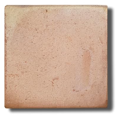 Lot de 125 dalles carrées en terre cuite rustique pour sols en terre cuite artisanale pour extérieur et intérieur 20 x 20 x 2 cm