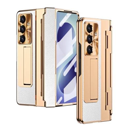 Coque Samsung Z Fold 8 blanche avec protection écran intégrée et charnière
