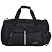 Sporttasche Keanu Adventure Damen Herren * Viele Fächer Schuhfach, Seitentaschen * 45 Liter Fitness Tasche Sport Sauna Reisetasche (Black Uni)
