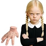 GiftExpress Creepy Latex Thing Hand Prop – Realistic Severed Hand Decoration for Halloween, Gothic Cosplay, Wednesday Inspired Horror Home Décor