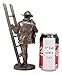 Ebros Men of Duty Fireman Fire Fighter Hero Saving Child Descending from Ladder Figurine for Fire Marshall Heroic Deeds Desktop Decorative Home Decor Statue