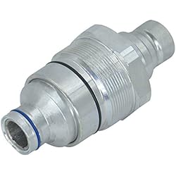 Minicargador John Deere Acoplador Rápido Hidráulico Macho de Cara Plana V1311-77140 7246799 para Minicargadora John Deere E 318E 319E 320E 323E 326E 328E 329E 332E 333E Kubot a Svl75-2 Svl75-2C Svl95-2S