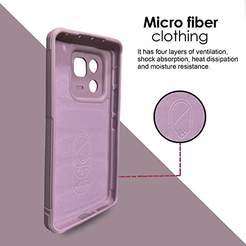 Image of A rtistque Liquid TPU Silicone Matte Shockproof Flexible with Camera Protection Soft Back Cover Case for Xiaomi 13 Pro 5G - Purple