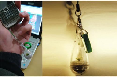 Mini Portable Diy Plant Mobile Phone Chain Happy Farm