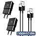 Adaptive Fast Charger kit with USB Type C Cable Compatible Samsung Galaxy S21 /S21 Ultra 5G / S10 /S20 / S10e / S9 /S8 / Plus/Edge/Active/Note 8/9 / 20/10, Wall Plug Power Adapter Cord (2 Pack)
