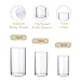 PHOSPHOR Hurricane Candle HoldersFor Pillar Candle Clear Glass Cylinder Centerpieces Vases Table Decoration Centerpiece Floral Room Decor Clear Seeded Bubbles Living Dining Kitchen 3 Pieces