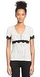 Vive Maria Chicago Girl Damen V-Shirt Creme/Allover, Größe:S