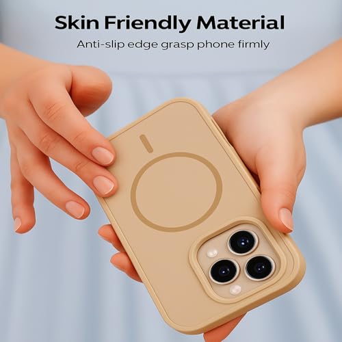 Image of AIBEX Back Cover Case for Apple iPhone 12 /12 Pro MagSafe Compatible | Slim Case with Wireless Charging Support | Shockproof, Anti-Fingerprint & Lightweight Military-Grade Protective Cover - Brown