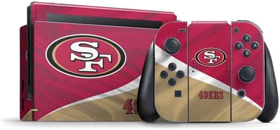 Skinit Decal Gaming Skin Compatible with Nintendo Switch Bundle - Officially Licensed NFL San Francisco 49ers Design