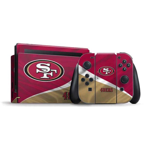 Skinit Decal Gaming Skin Compatible with Nintendo Switch Bundle - Officially Licensed NFL San Francisco 49ers Design