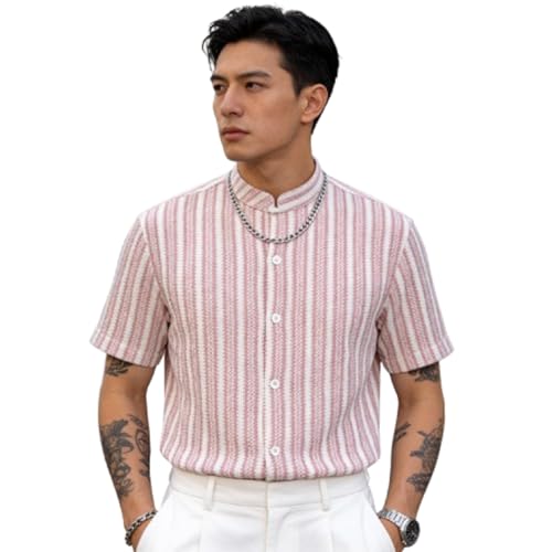 Image of Lymio Men Shirt || Striped Shirt for Man || Half Sleeve || Stylish Look (Packs Also Available) (Crazy-Half)