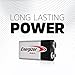 Energizer MAX 9V Batteries (4 Pack), 9 Volt Alkaline Batteries