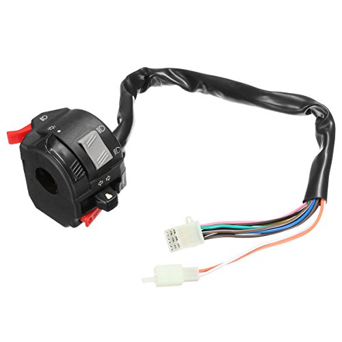 Alamor 12V Motorrad Scheinwerfer Start Schalter Horn Blinker Für 7/20 Mm 22Mm Lenker Linke Seite