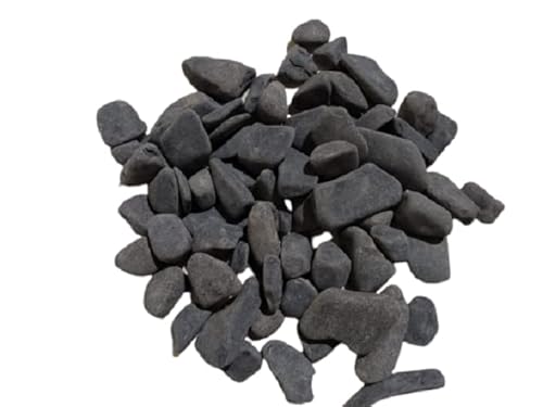 Pedra Preta Seixo Rolada P/Vasos Jardins Decoração 2 Kg N°1