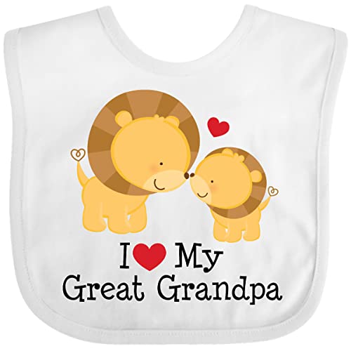 inktastic I Love My Great Grandpa Baby Bib
