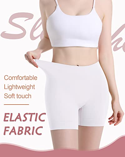 Image of Reamphy Slip Shorts for Under Dresses,Women Smooth Boyshorts Panties Comfortable Soft Anti-chafing Shapewear Shorts