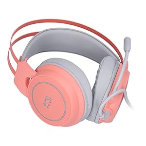 Gaming-headset, surround-stereogeluid RGB-hoofdtelefoon Plug-and-play PC-gamingheadset voor beter gamen voor het luisteren naar muziek(roze)
