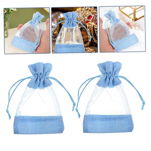 10 bolsas de saquitos de lavanda pequeñas azul miniatura 7
