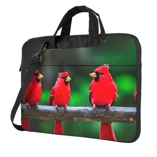 Bolsa para portátil de pájaros rojos ideal para la oficina y tus viajes