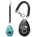 Dog Training Clicker with Sring Wrist and Keyring - Pet Dog Training Clickers for Puppy, Cat, Potty, Bird, Horse, Pet, Trainer Training Tools, Behavior Aids