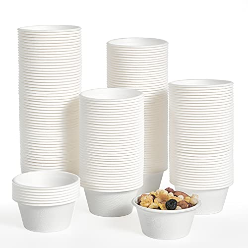 ECOLipak 200 Pack 2 oz Compostable Portion Cups, 100% Biodeg