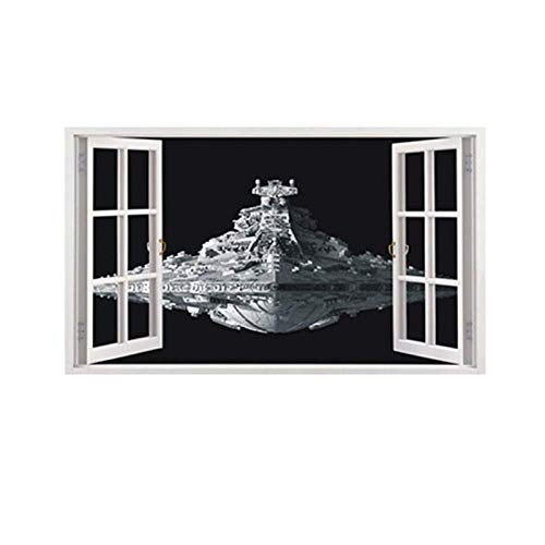 Affiche de vinyle vert vaisseau spatial avec effet 3D tridimensionnel