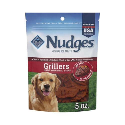 Blue Buffalo Nudges Grillers Steak Dog Treats, 5 oz - image 1