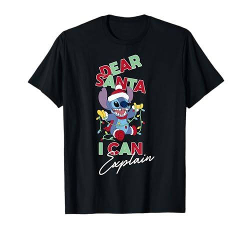 Stitch Noël Disney vêtement d'hiver vêtement imprimé coton col rond à message