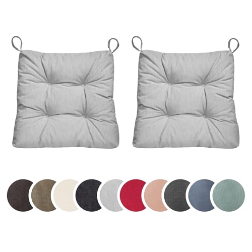 sleepling 2er Set Stuhlkissen, Sitzkissen Eva für Indoor und Outdoor, mit Klettverschluss, 100{d6f05a55647648d7bf9693493bbf666b5940f939fa4b5740d5d287f062311590} Polyester, Made in EU, Maße: 40 (vorne), 35 (hinten) x 38 x 7 cm, hellgrau sleepling 2er Set Stuhlkissen, Sitzkissen Eva für Indoor und Outdoor, mit Klettverschluss, 100{d6f05a55647648d7bf9693493bbf666b5940f939fa4b5740d5d287f062311590} Polyester, Made in EU, Maße: 40 (vorne), 35 (hinten) x 38 x 7 cm, hellgrau