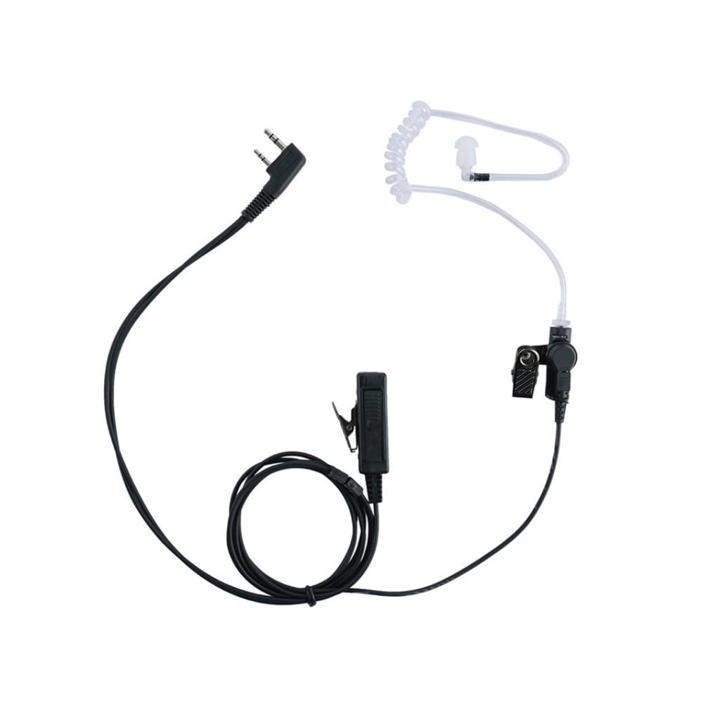 Sarcia Walkie Talkie Earpiece Headset MIC PTT Compatible with Kenwood Baofeng 2pin UV-5R UV-82 BF-888S BF-F8HP AR-5 NX-1300 RT15 RT21 RT22 RT68 H-777S