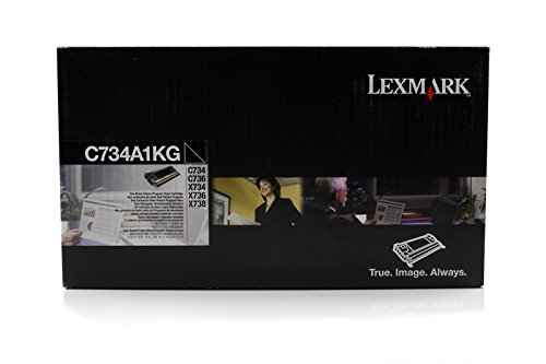 Cartouche de toner noir Lexmark 0C734A1KG original consommable imprimante laser Optra C 734 DW