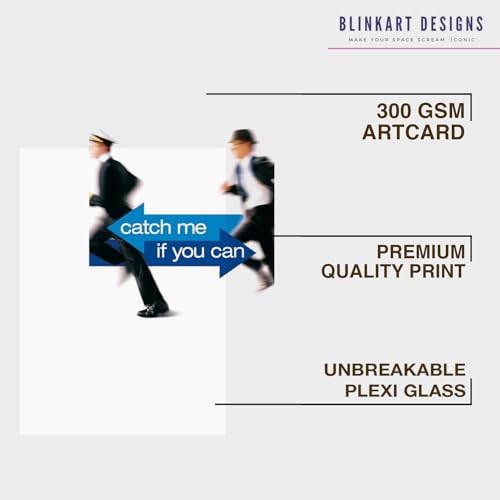 Image of BLINKART Catch Me If You Can (2002) | Aesthetic | Movie Photo Frame Album Poster Decor Perfect Home Bedroom Living Room Bedroom Home, Office & Study Room | 13x10 Inches