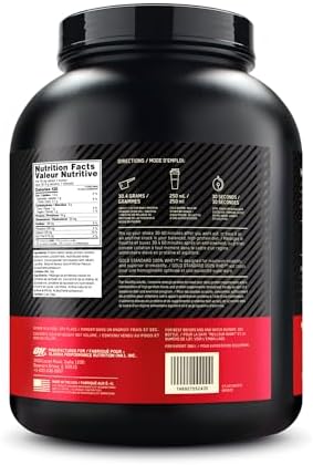 Optimum Nutrition Gold Standard 100% Whey Protein Powder, 2.270g - Double Rich Chocolate - 74 servings (packaging may vary) - 2