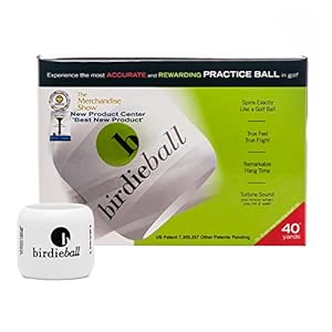 BirdieBall Practice Golf Balls, Full Swing Limited Flight Golf Practice Balls, Perfect Training Aid for All Golfers (pack of 12)
