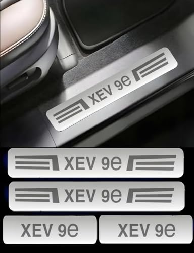 Image of NEXTA Door Sill /Foot Step Stainless Steel Plates Compatible with XEV 9E (Set of 4 Pcs)