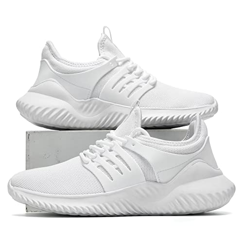 Vooncosir Women's Walking Shoes Ultra Light Breathable Non Slip Running Ladies Shoes Casual Fashion Sneakers Mesh Workout Sports White #TOP5