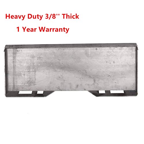 3/8" Steel Quick Tach Attachment Skid Steer Unpainted Mount Plate Loader Bobcat Kubota