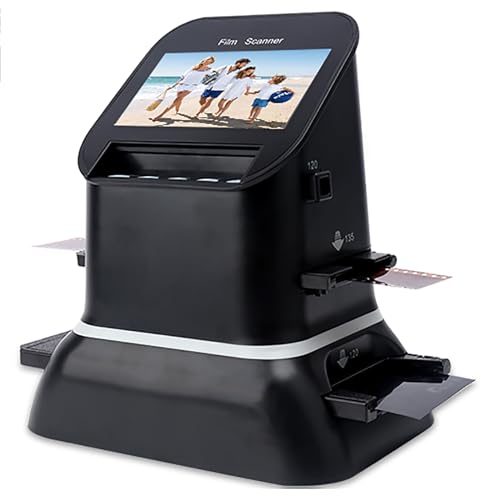 Scanner per pellicole ad alta risoluzione, schermo LCD 1080P, convertitore di pellicola digitale per 35 mm, 135, 126, 127 negativi e diapositive a digitale JPEG