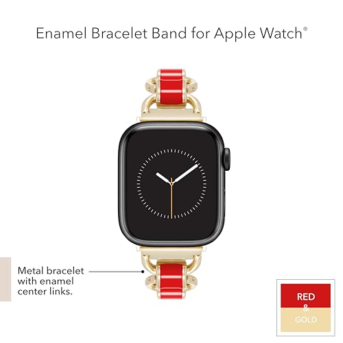 Image of Anne Klein Fashion Chain Bracelet for Apple Watch, Secure, Adjustable, Apple Watch Replacement Band, Fits Most Wrists
