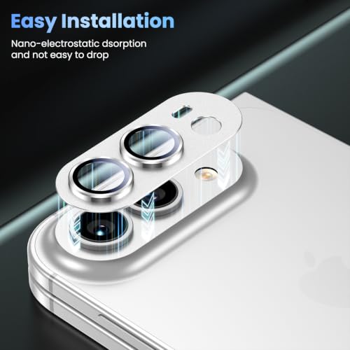 Uyiton for iPhone Duo Camera Lens Protector, Metal Frame Glass Cover - image 7