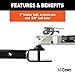 CURT 45038 3-in-1 UTV, ATV Trailer Hitch Mount with 2-Inch Receiver Adapter, 2-Inch Ball, Clevis Pin, 5/8-Inch Hole