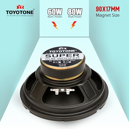 Image of 8 inch Super Subwoofer 6 Layer - 60W Normal Power / 80W Max Power / 8-Ohms / 90mm Single Magnet Ideal for Upgrading Trolley, Home Theater Subwoofer Systems, Tower Speakers, and DIY Audio Projects