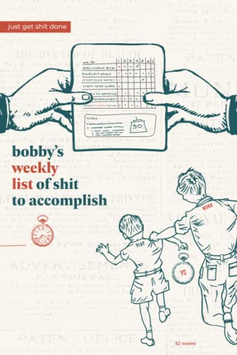 Carnet hebdomadaire Todo Bobby's avec organiseur de bureau pour optimiser votre routine