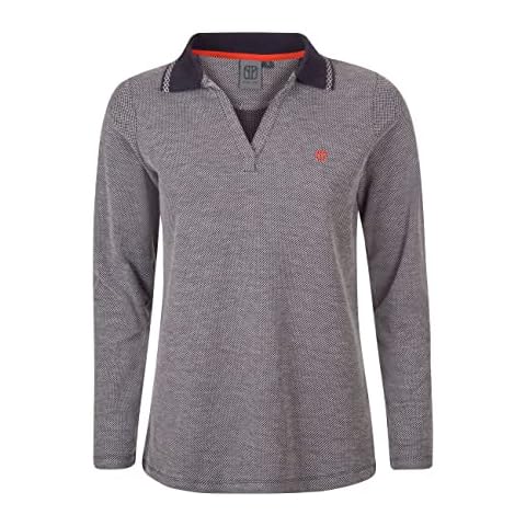 ELKLINE Damen Langarm Poloshirt Airy Cover