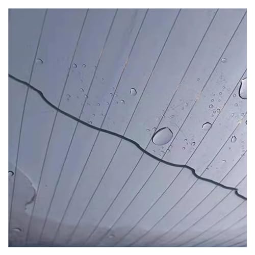 UHEKC Marquise Porte D'entree, Panneaux de Toit Isolés pour Serre Tole Ondulee Transparente, Plaque Remplacement 0,8mm, Incassable Imperméable Anti-UV(0.6x1m)