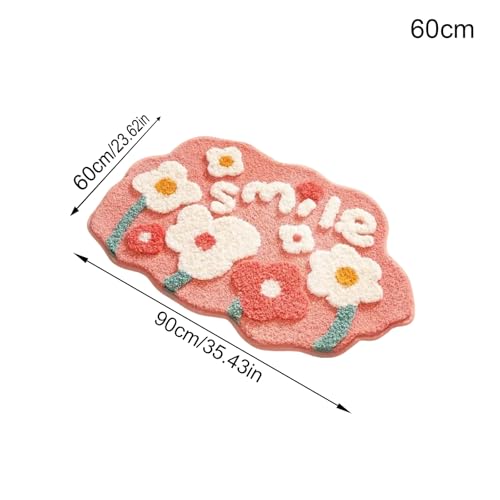 Tapis de sol fleur antidérapant pour éviter les glissades en chambre
